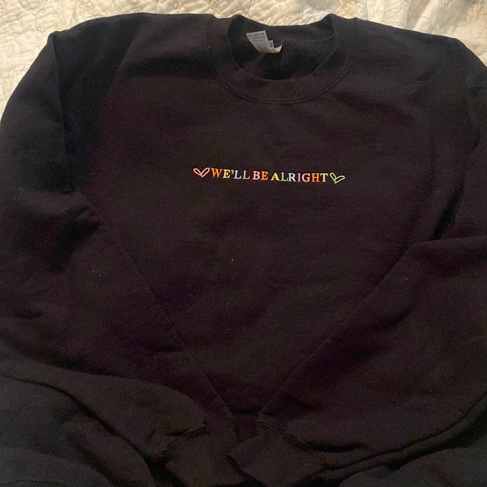 Harry Styles Custom Merch! Size Medium Black Sweatshirt